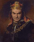 Friedrich von Amerling Bogumil Dawison as Richard III painting